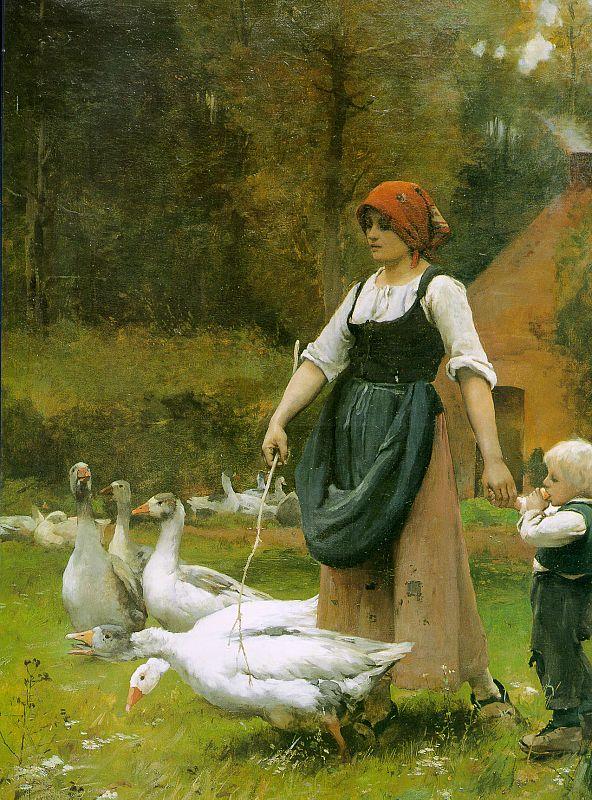 Julien  Dupre In the Meadow oil painting image